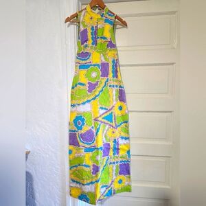 Vintage Colorful Maxi Dress